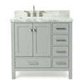 thumbnail image 1 of Ariel A037slcwrvo Cambridge 37" Free Standing Single Basin Vanity Set - Grey, 1 of 7