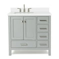 thumbnail image 1 of Ariel A037slwqrvo Cambridge 37" Free Standing Single Basin Vanity Set - Grey, 1 of 7
