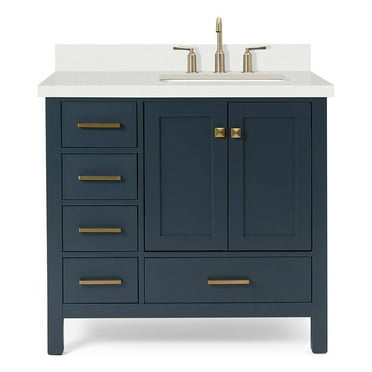 Ariel A037srwqrvo Cambridge 37" Free Standing Single Basin Vanity Set - Blue
