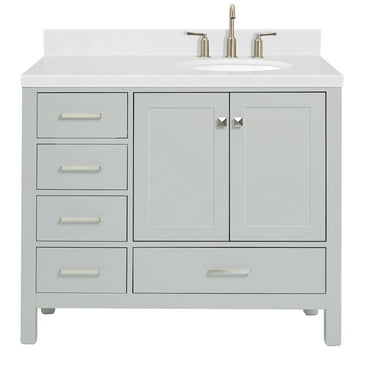 Ariel A042srcqovo Cambridge 42" Free Standing Single Basin Vanity Set - Grey