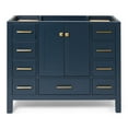 thumbnail image 1 of ARIEL Cambridge 42 in. W x 21.5 in. D Vanity Cabinet Only in Midnight Blue, 1 of 7