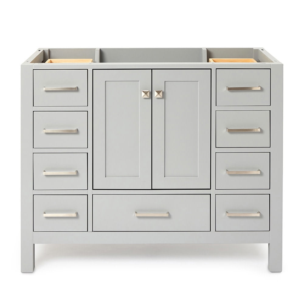ARIEL Cambridge 42 in. W Vanity Cabinet Only in Grey