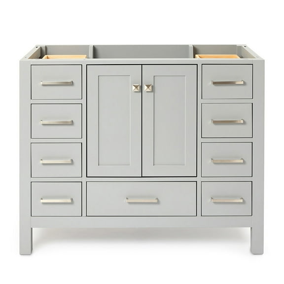 ARIEL Cambridge 42 in. W Vanity Cabinet Only in Grey