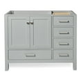 thumbnail image 1 of Ariel A043s-L-Bc Cambridge 42" Single Free Standing Vanity Cabinet Only - Grey, 1 of 7