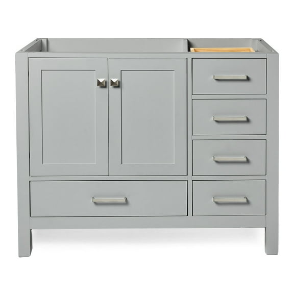Ariel A043s-L-Bc Cambridge 42" Single Free Standing Vanity Cabinet Only - Grey