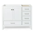 thumbnail image 1 of Ariel A043s-L-Bc Cambridge 42" Single Free Standing Vanity Cabinet Only - White, 1 of 7
