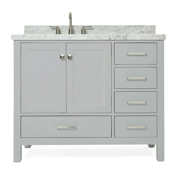 Ariel A043s-L-Vo Cambridge 43" Free Standing Single Basin Vanity Set - Grey