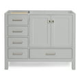 thumbnail image 1 of Ariel A043S-R-BC-GRY Cambridge 42" Single Free Standing Vanity Cabinet Only - Grey, 1 of 7