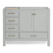 Ariel A043s-R-Bc Cambridge 42" Single Free Standing Vanity Cabinet Only - Grey