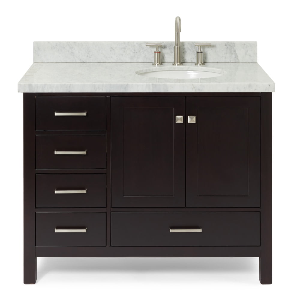 Ariel A043S-R-VO-ESP Cambridge 43" Free Standing Single Basin Vanity Set - Brown