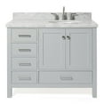 thumbnail image 1 of Ariel A043S-R-VO-GRY Cambridge 43" Free Standing Single Basin Vanity Set - Grey, 1 of 7