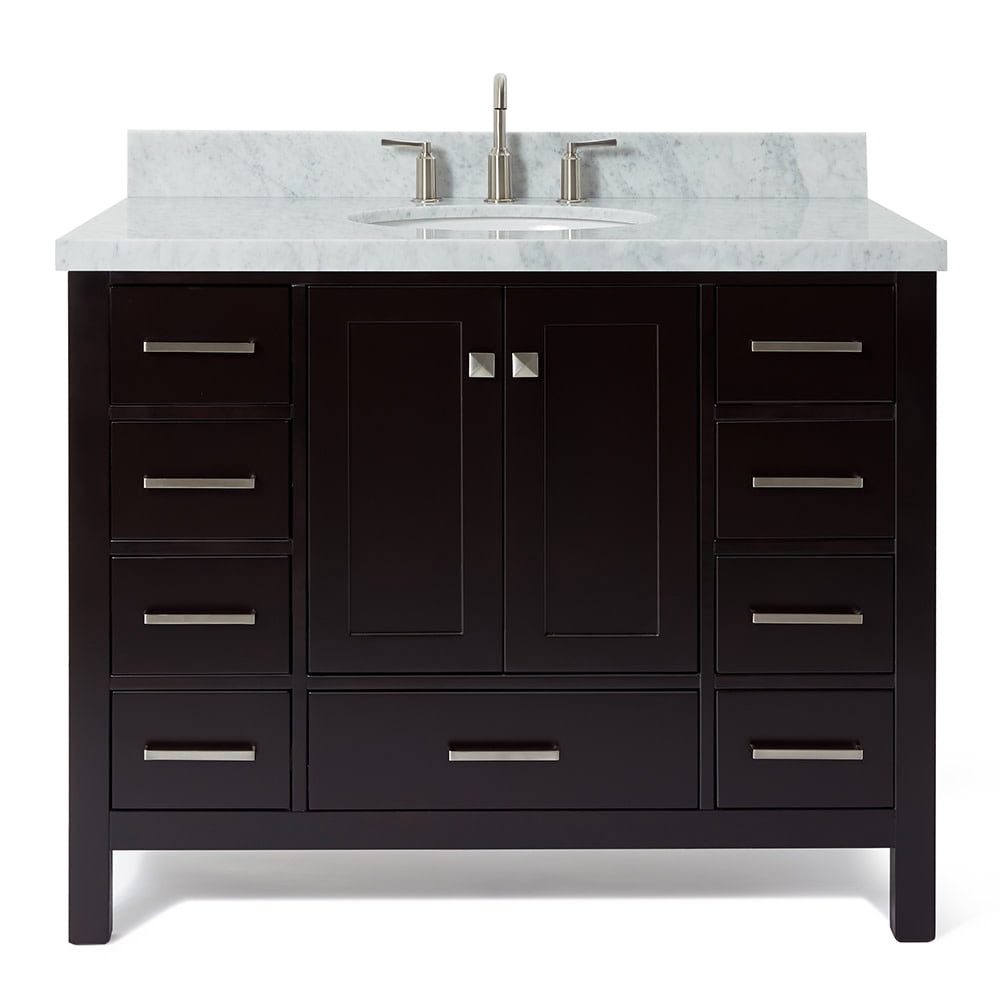 Ariel A043S-VO-ESP Cambridge 43" Free Standing Single Basin Vanity Set - Brown