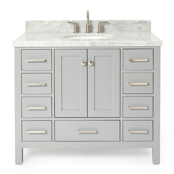 Ariel A043s-Vo Cambridge 43" Free Standing Single Basin Vanity Set - Grey