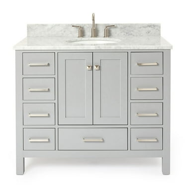Ariel A043scw2ovo Cambridge 43" Free Standing Single Basin Vanity Set - Grey