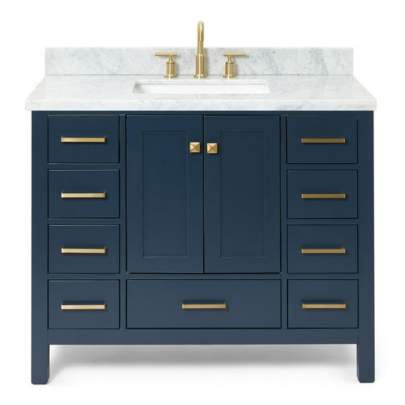 Ariel A043scwrvo Cambridge 43" Free Standing Single Basin Vanity Set - Blue