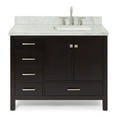 thumbnail image 1 of Ariel A043SRCWRVOESP Cambridge 43" Free Standing Single Basin Vanity Set - Brown, 1 of 7