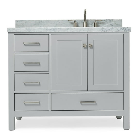 Ariel A043SRCWRVOGRY Cambridge 43" Free Standing Single Basin Vanity Set - Grey