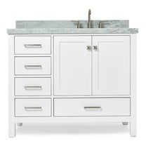 Ariel A043srcwrvo Cambridge 43" Free Standing Single Basin Vanity Set - White