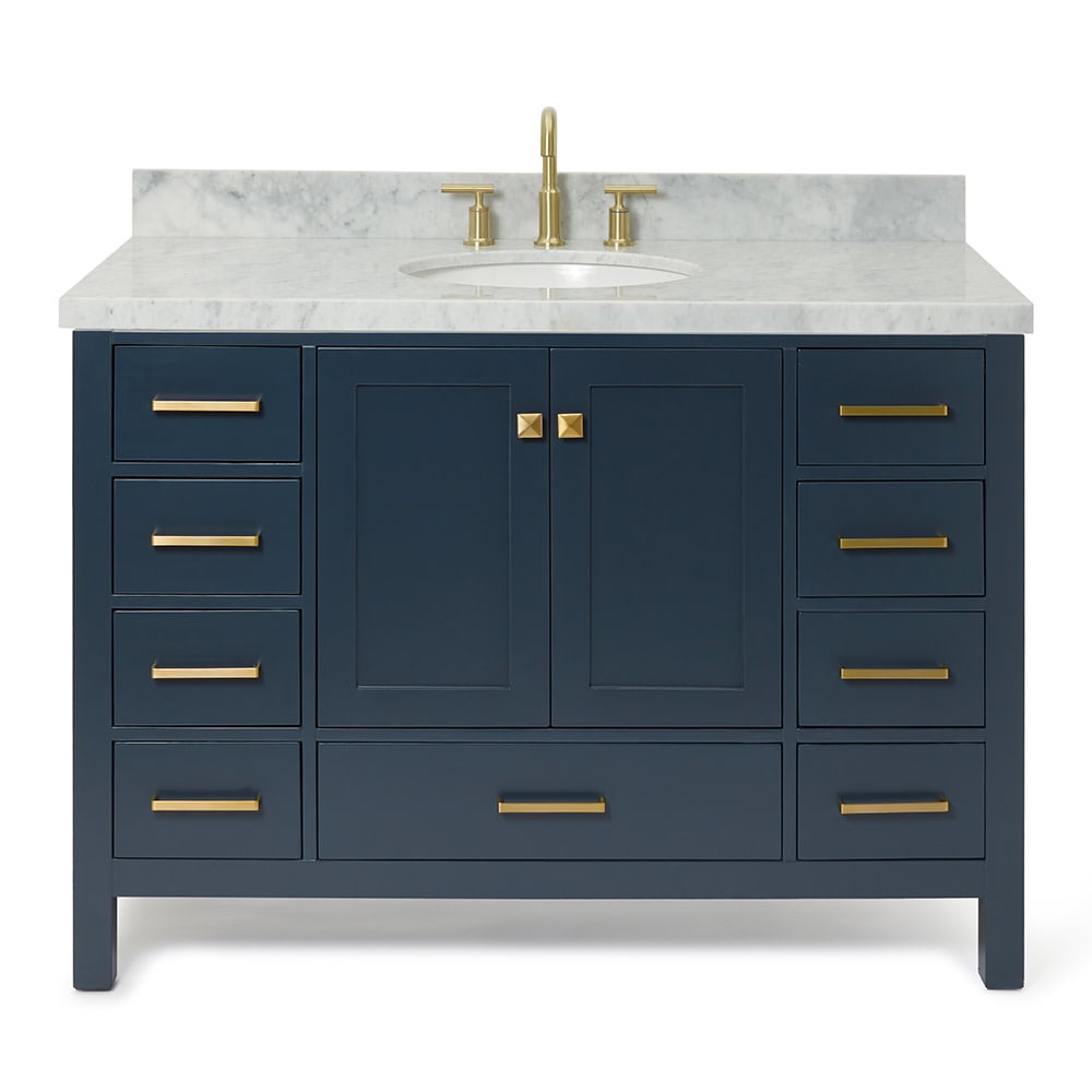 Ariel A049S-VO-MNB Cambridge 48" Free Standing Single Basin Vanity Set - Blue