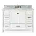 thumbnail image 1 of Ariel A049S-VO-WHT Cambridge 48" Free Standing Single Basin Vanity Set - White, 1 of 7