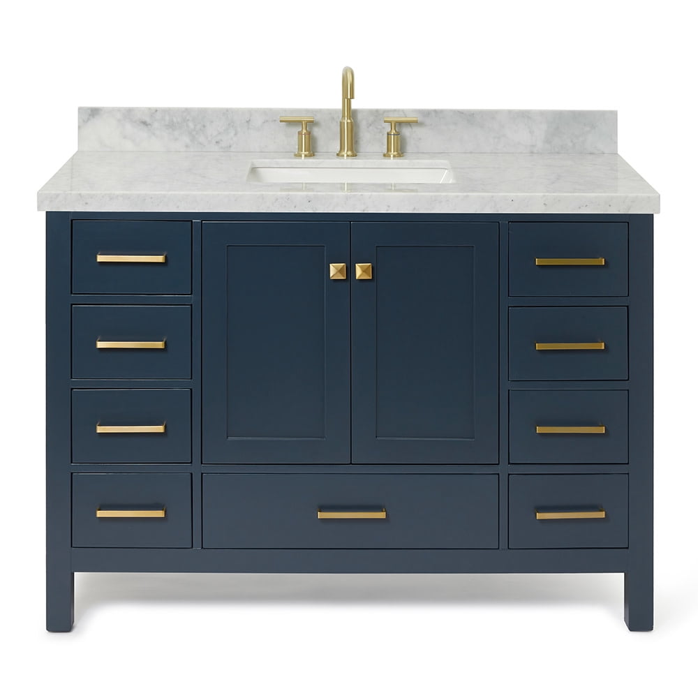 Ariel A049SCWRVOMNB Cambridge 48" Free Standing Single Basin Vanity Set - Blue