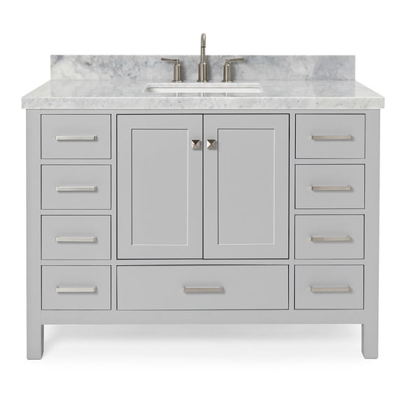 Ariel A049SCWRVOGRY Cambridge 48" Free Standing Single Basin Vanity Set - Grey