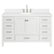 Ariel A054scqovo Cambridge 54" Free Standing Single Basin Vanity Set - White