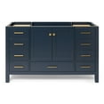 thumbnail image 1 of ARIEL Cambridge 54 in. W x 21.5 in. D Vanity Cabinet Only in Midnight Blue, 1 of 7