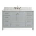 thumbnail image 1 of Ariel A055S-VO-GRY Cambridge 54" Free Standing Single Basin Vanity Set - Grey, 1 of 7