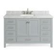 thumbnail image 1 of Ariel A055SCWRVOGRY Cambridge 54" Free Standing Single Basin Vanity Set - Grey, 1 of 7