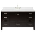thumbnail image 1 of Ariel A060scqovo Cambridge 60" Free Standing Single Basin Vanity Set - Brown, 1 of 7
