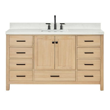 Ariel A060scqrvo Cambridge 60" Free Standing Single Basin Vanity Set - Wood