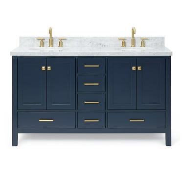 Ariel A061d-Vo Cambridge 61" Free Standing Double Basin Vanity Set - Blue