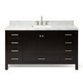 thumbnail image 1 of Ariel A061scwrvo Cambridge 60" Free Standing Single Basin Vanity Set - Brown, 1 of 7