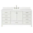 thumbnail image 1 of Ariel A066scqrvo Cambridge 67" Free Standing Single Basin Vanity Set - White, 1 of 7