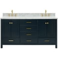 thumbnail image 1 of Ariel A067DCW2OVOMNB Cambridge 67" Free Standing Double Basin Vanity Set - Blue, 1 of 7