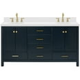 thumbnail image 1 of Ariel A067DWQOVOMNB Cambridge 67" Free Standing Double Basin Vanity Set - Blue, 1 of 7