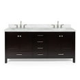 thumbnail image 1 of Ariel A073d-Cwr-Vo Cambridge 72" Free Standing Double Basin Vanity Set - Brown, 1 of 7