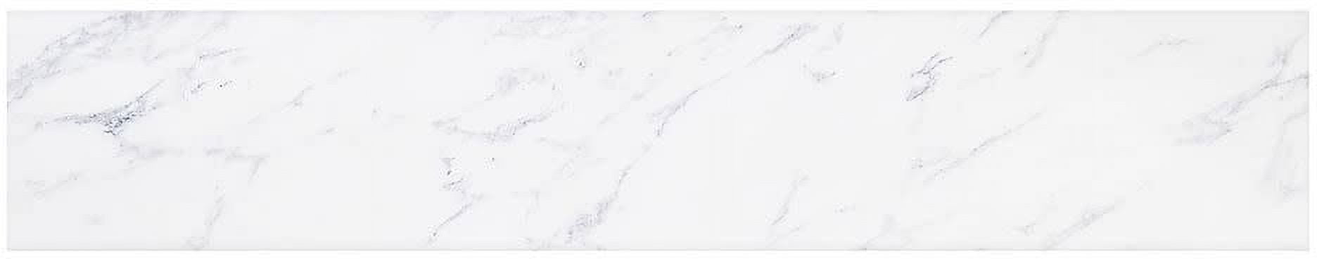 Ariel 21" White Marble Bathroom Vanity Side Splash
