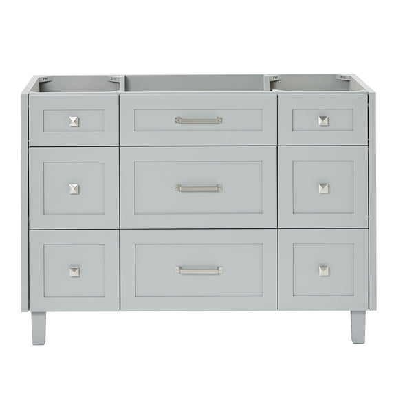 Ariel B48-BC-GRY Monroe 48" Single Free Standing Vanity Cabinet Only - Grey