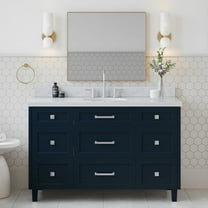 Ariel B55cwovo Monroe 54" Free Standing Single Basin Vanity Set - Blue