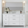 thumbnail image 1 of Ariel B61cwovo Monroe 60" Free Standing Single Basin Vanity Set - White, 1 of 6