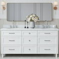 thumbnail image 1 of Ariel B73DCWOVOWHT Monroe 72" Free Standing Double Basin Vanity Set - White, 1 of 7