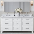 thumbnail image 1 of Ariel B73DCWRVOWHT Monroe 72" Free Standing Double Basin Vanity Set - White, 1 of 7