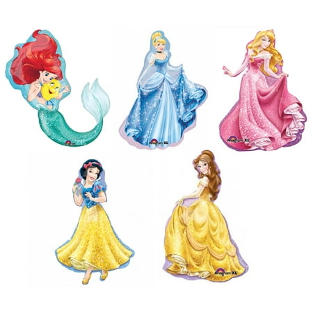 Ariel BELLE Sleeping Beauty SNOW WHITE Cinderella Disney Princess Mylar BALLOONS