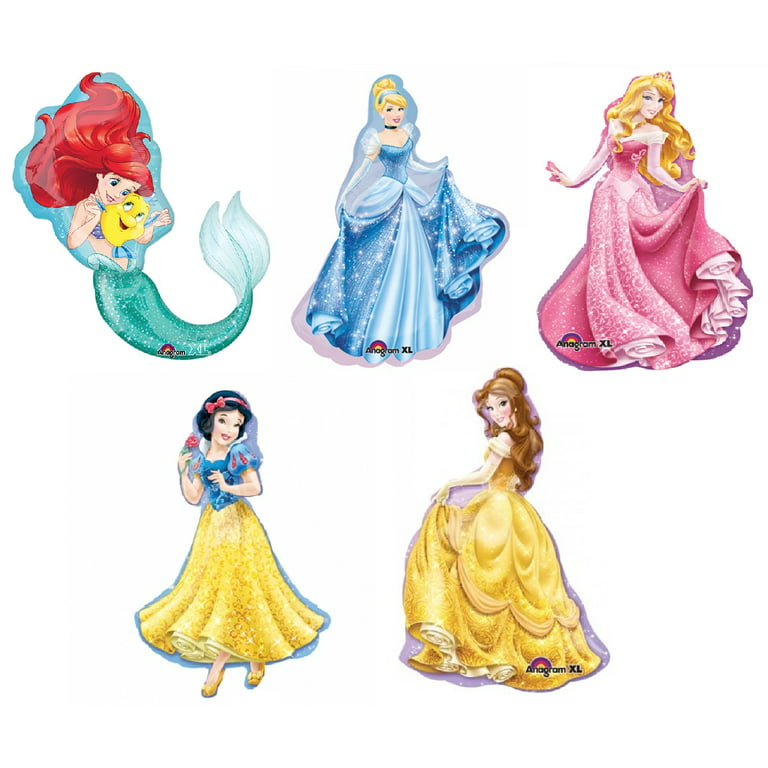 Ariel Belle Sleeping Beauty Snow White Cinderella Disney Princess Mylar Balloons