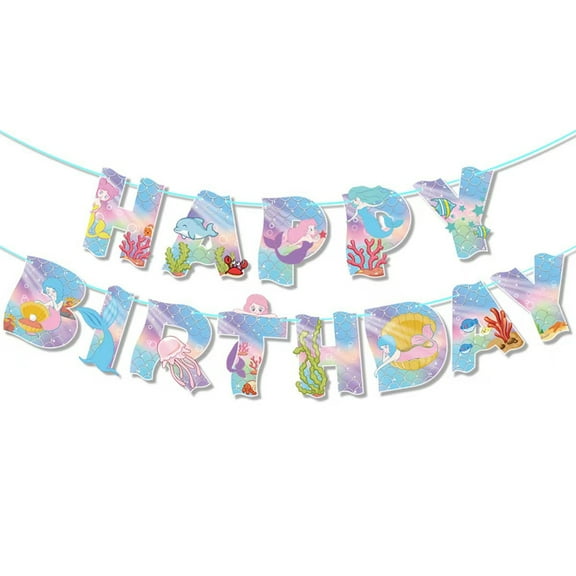 Ariel Banner For Shower Decorations Birthday Banner Party Decoration Party Supplies