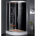 thumbnail image 1 of Ariel Bath Platinum 47.7'' x 89'' Round Sliding Steam Shower with Base Included, 1 of 4