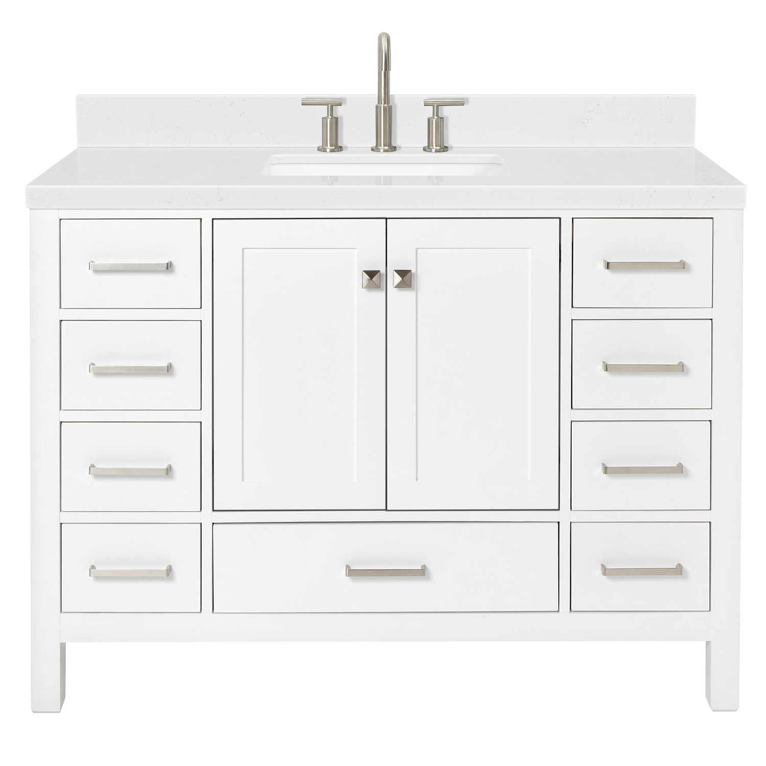 Design Element Cara 20" Single Sink Bathroom Vanity In White
