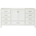 thumbnail image 1 of Ariel A067s-Bc Cambridge 66" Single Free Standing Vanity Cabinet Only - White, 1 of 7